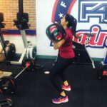 Swathi Deekshith Instagram - Valentine’s finisher!!! #pushpress 59reps in 60seconds #pushyourself #thursdamotivation #f45challenge #f45training #f458weekchallenge #renegadeworkout #f45family F45 Training Jubilee Hills