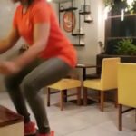 Swathi Deekshith Instagram – Just in between ordering and getting food, why not do box jumps?? #fitfam #fitness #fitnessgirl #strengthtraining #boxjumps