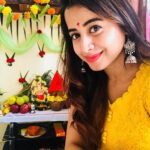 Swathi Deekshith Instagram - Vinayaka chavathi subhakankshalu 😊 #vinayakachavithi2018 #blessings