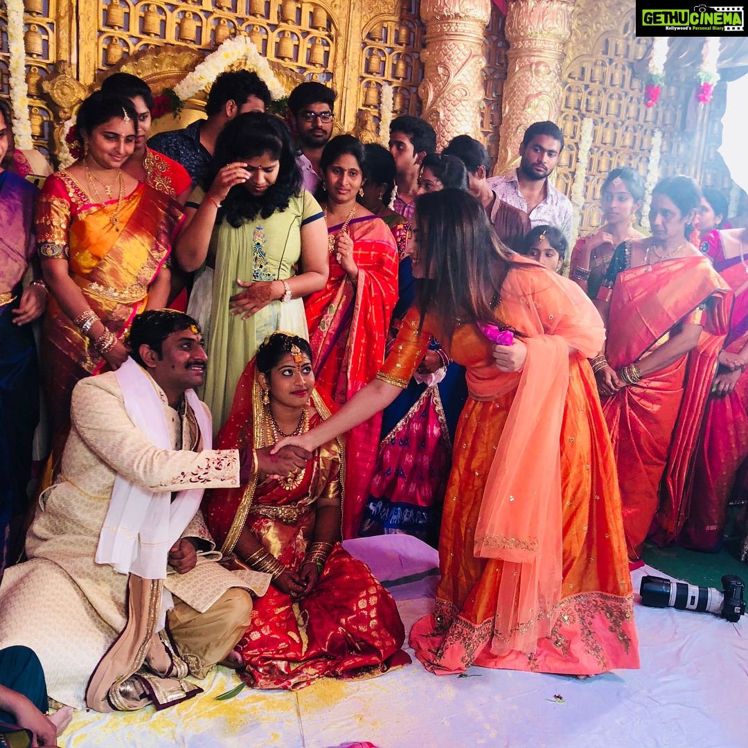 Swathi Deekshith Instagram - Congratulations to my dearest friend @ajaybhupathivegesna (rx100 Dir)..!!!have a beautiful life ahead 💏 #friendswedding