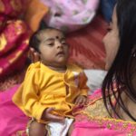 Swathi Deekshith Instagram – Hola Abhigna❤️ #daughterinlaw #babylove #cuteness #happiness #2monthsold #purelove #purity #awsome #greatfeeling #blessyou