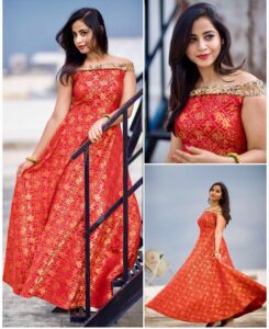 Swathi Deekshith Instagram - Me in @sylee.ethnic 😍🤗. p.c- @kcs.art