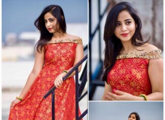 Swathi Deekshith Instagram - Me in @sylee.ethnic 😍🤗. p.c- @kcs.art