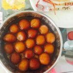 Swathi Deekshith Instagram – #yummy #sweet #gulabjaman #myfav #lovedoingthis