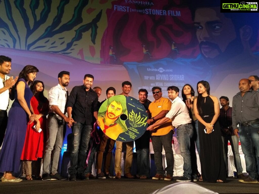 Swathi Deekshith Instagram - At the audio launch of simba #actorslife #newfilm #tamilmovie #excited Sathyam Cinemas