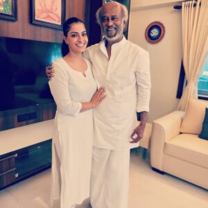 Varalaxmi Sarathkumar Instagram - Happpyyyy birthdayyyyyyyy #thalaivar to our one and only #superstar #superstarrajinikanth 
#thalaivarforever 

Your humility and love inspires us all..may God bless you with health and happiness ...loveeeeee youuuuuu.....

#fangirl