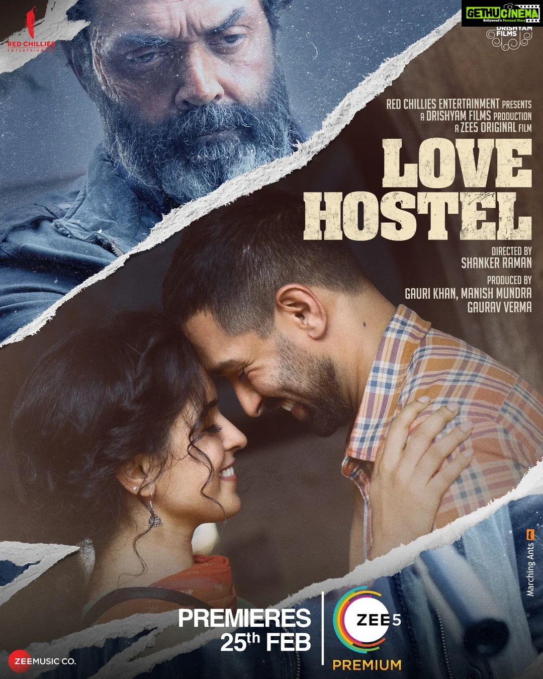 Vikrant Massey Instagram - Their love for each other has no bounds, but will destiny favour them? Stay tuned to #LoveHostel, premieres 25th Feb, exclusively on #ZEE5. @iambobbydeol @sanyamalhotra_ @shanksthekid @gaurikhan @mundramanish @_gauravverma @guptaaraghav @redchilliesent @drishyamfilms @zee5