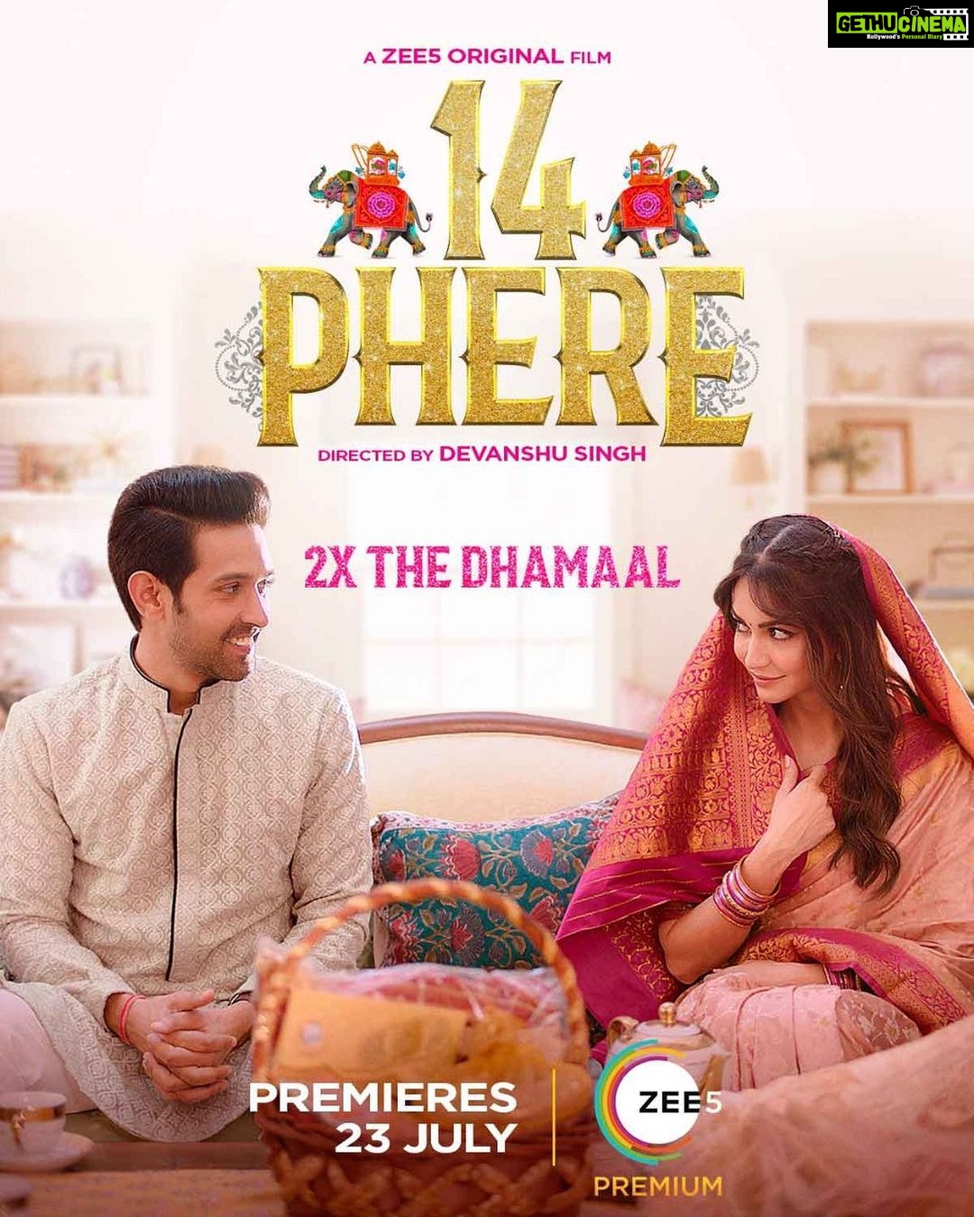 Vikrant Massey - 137.1K Likes - Jitna dugna hoga dhamaal utna hi dugna hoga bavaal. Yeh #14Phere waali shaadi hogi bemisaal! Save the date, 23rd July only on #ZEE5. #2xDrama2xDhamaal
@kriti.kharbanda @gauaharkhan @priyanshusingh8521 @jameel.mumbai @deva_stating @zee5 @zeestudiosofficial