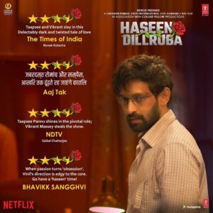 Vikrant Massey Instagram - The energy and romance will heal your heart. And that too, with a twist. Watch #HaseenDilruba now only on @netflix_in 

@polyvynil @kanika.d @taapsee @vikrantmassey @harshvardhanrane @aanandlrai #Himanshusharma @cypplofficial #BhushanKumar @tseries.official @tseriesfilms @erosnow #HaseenDillruba #TheUltimateKaunspiracy