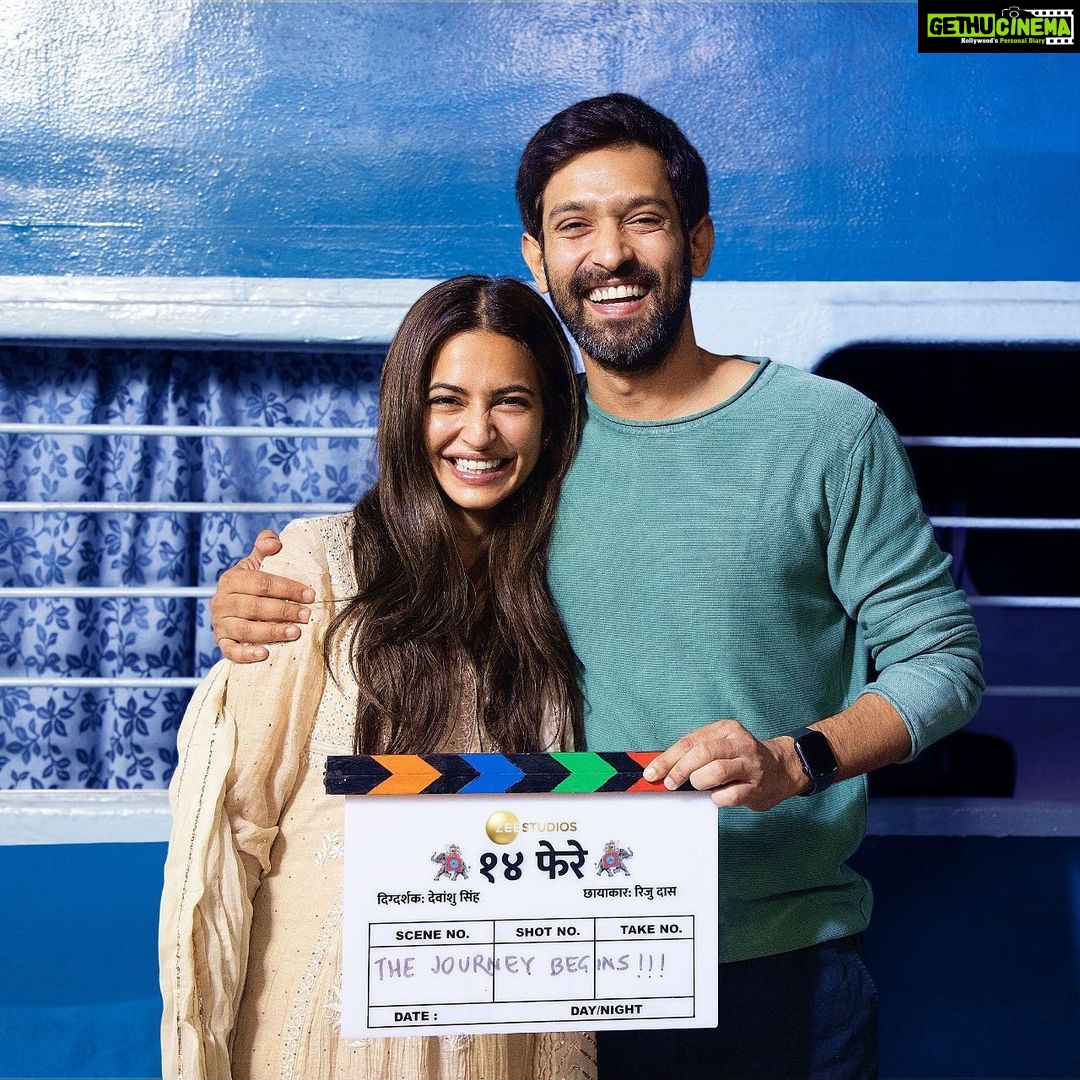Vikrant Massey - 154.6K Likes - ✨ Embarking on a journey that promises 2x fun, dulha-dulhan are ready to take #14Phere! 🤩 ❤️
Along with @kriti.kharbanda, and directed by @deva_stating.
A @zeestudiosofficial production. #ShootBegins today! 🎥
#BackInAction 🎬 ✨