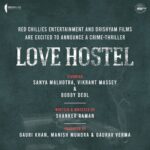 Vikrant Massey Instagram – ✨ Excited to be a part of @redchilliesent and @drishyamfilms next, #LoveHostel. 
Also starring @sanyamalhotra_ & @iambobbydeol 
Directed by @shanksthekid and produced by @gaurikhan @mundramanish & @_gauravverma 

Stay tuned for this one! ✨