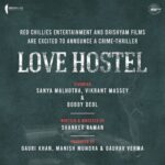 Vikrant Massey Instagram - ✨ Excited to be a part of @redchilliesent and @drishyamfilms next, #LoveHostel. Also starring @sanyamalhotra_ & @iambobbydeol Directed by @shanksthekid and produced by @gaurikhan @mundramanish & @_gauravverma Stay tuned for this one! ✨