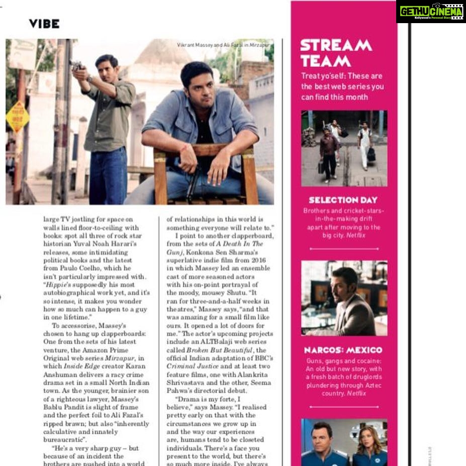 Vikrant Massey Instagram - ✨ Featured in a @gqindia 🙏🏽 ✨ #SHUKR . . @gqindia @omkarchitnis @stylisttsahilgulati @ilovepero @shelkerohan @iamjavedsheikh