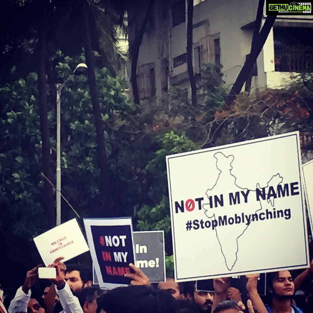 Vikrant Massey Instagram - #NotInMyName #StopMobLynching #SpeakUp #IStandForHumanRights #IStandForDemocracy