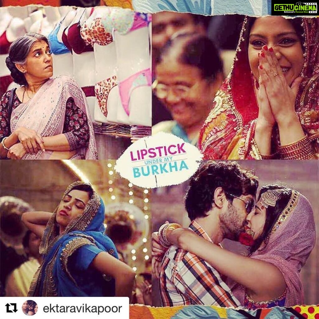 Vikrant Massey Instagram - #Repost @ektaravikapoor (@get_repost) ・・・ Finally after #LSD a film came my way that doesn't shy away from sex or sexuality yet is neither preachy nor exploitative!! Blown by this edgy credible delicious piece of cinema #ALT movies PROUDLY presents LIPSTICK UNDER MY BURKHA! Releasing 28 th July in the THEATRES (finally 👀😂) ! 💄💄💄💄💄💄💄💋
