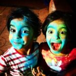 Vikrant Massey Instagram - #HappyHoli #HappyFaces #HappySouls #MeraPehlaPyaar #Adhira #Myra ❤❤ @anusoru