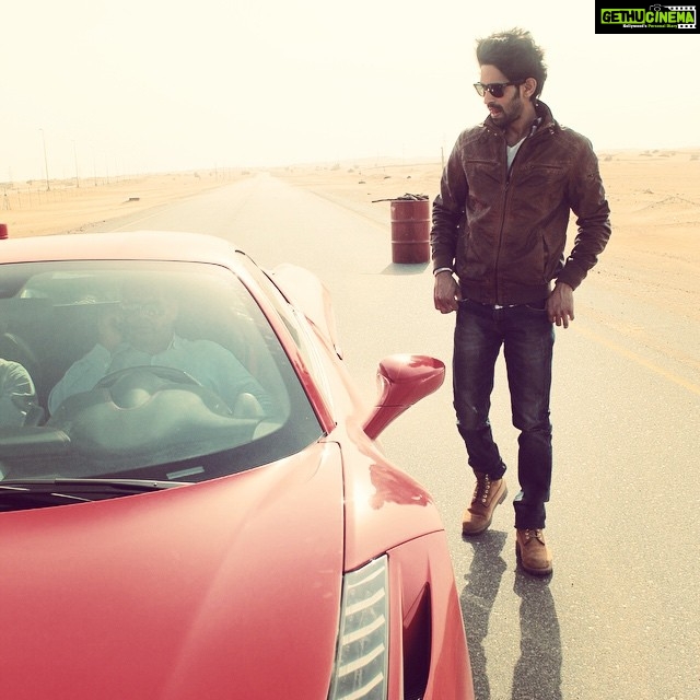 Vikrant Massey Instagram - #shoot #UAE #Ras-Al-Khaimah #Ferrari458Italia #runway #drooling #happiness