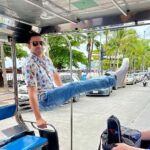 Vivek Dahiya Instagram - When you don’t get a chance to workout, you sit (L) differently in the tuk- tuk ! Pattaya, Thailand