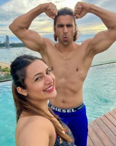 Vivek Dahiya Instagram - Can't post only one when you love all! ♥️🏊🏊‍♀️ #PoolLove #Hydrophilic