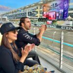 Vivek Dahiya Instagram - The day finally arrived when I got to experience a live @f1 race Wow..what a day! #AbuDhabiGP Starting with the carnival atmosphere, the air show, cars making their way to the race tracks, the roaring sound of engines, the vibrations, the smell of rubber, the up close action, all of this makes it visceral and exhilarating. @lewishamilton you kept us on the edge of the seat today and I have videos to prove that haha. It was such a high to see you leading the way throughout. You’re still our champion, the GOAT! @ymcofficial @visitabudhabi #TheTimeisNow #InAbuDhabi Yas Marina Circuit