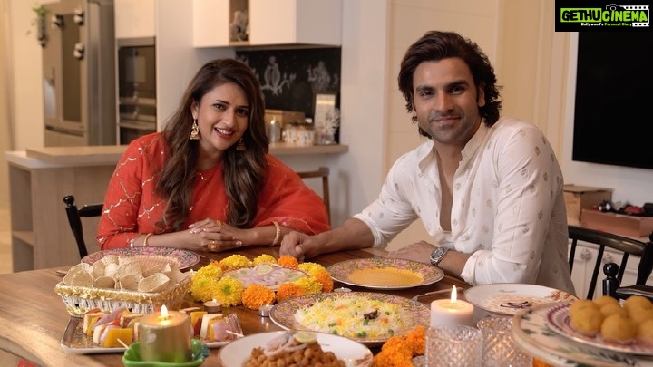 Vivek Dahiya Instagram - I don’t know about you, but the first thing that comes to mind when I think of Diwali is food, and this year @divyankatripathidahiya and I are super excited to throw a feast to make a #ClassicImpression on our friends with my signature dish ‘Makhni Pulao’. Thank you, @indiagatefoods for being our constant and making each Diwali classic