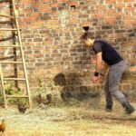 Vivek Dahiya Instagram – Chasing chicken was quite common in the olden days for athletes/ boxers to practice speed and agility. It’s a challenge. Next time you happen to be on a farm with them, try. Fun cardio it is 😀