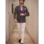 Vivek Dahiya Instagram - Don’t let them bog you down. Walk with your head up. You should know what you are. Let them see it. Sooner or later, they will. Outfit by @rinkoopatwa Styled by @aaashayyyyyy