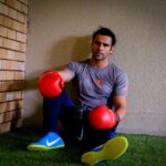Vivek Dahiya Instagram - Catching a breath before I strike again..heehaww!! #SweatyDirtyHappy Mumbai, Maharashtra