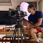 Vivek Dahiya Instagram – Some BTS from a commercial ad we shot yesterday. Shooting at home has it pros and cons. Well, mostly pros 😊