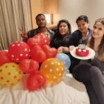 Zareen Khan Instagram – Woman’s Day celebrations continue with Zee Squad💥
@ronitasharmarekhi @tush_91 @bosebabita 
Esp. Thanks to #Rumana for the awesome cake and balloons ❤️
#HappWomansDay #ZeeSquad #Celebrations #ZareenKhan