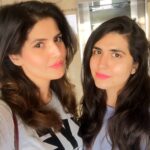 Zareen Khan Instagram - My lil doll ❤️ #SisterLove #SanaKhan #ZareenKhan