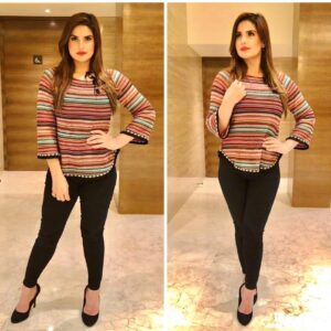 Zareen Khan Instagram - Wearing @coverstoryfsl’s latest S|R 2018 collection
Styled by: @instagladucame @maddiea24
#coverstory #gucgladucame #lookoftheday #ZareenKhan