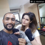 Zareen Khan Instagram - Just Another day of some Boxing n Kicks ... Thank u @irfanikkhan for being so patient with me on this journey. #NewBeginnings #MixedMartialArts #MMA #StressBuster #ZareenKhan #StrongIsSexy