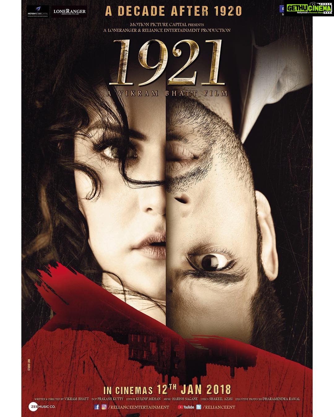 Zareen Khan Instagram - A love story full of twists and turns. Here’s a glimpse of it in the brand new look. #1921Poster #RoseAndAyush #1921 #12thJan2018