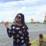 Zareen Khan Instagram - Throwback to my dream trip 🦄🌈💖💫 #Windmills ##ZaanseSchans #Marken #Volendam #Amsterdam #Netherlands #DreamTrip #TravelDiaries #TravelWithZareen #WannaGoBack #TravelBugBitingAgain #WanderLustSoul #HappyHippie #ThrowbackThursday #TbT #ZareenKhan Fishing Villages Of Volendam And Marken