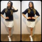 Zareen Khan Instagram - Another day at promotions #Aksar2 💁🏻 Wearing a super cool shirt-dress by @zaraindiaofficial @zara Holographic shoes by @adidas Styled by @ashti91 Makeup by @makeupbylekha Hair by @bosebabita @aksar2film #17thNov