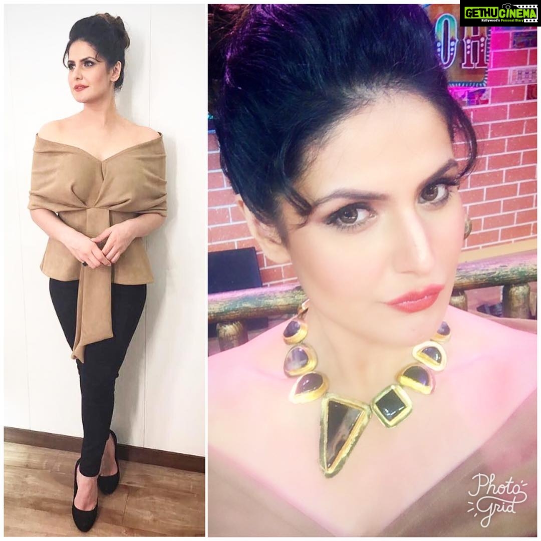 Zareen Khan Instagram - #Repost @saachi.ramchandani ・・・ Zareen Khan for Comedy Dangal #aksar2promotions @zareenkhan #Stylingdiaries Styling @saachi.ramchandani @ekta_shah Outfit : @dimple.shroff @marksandspencerindia Hair & Makeup @angelinajoseph @bosebabita