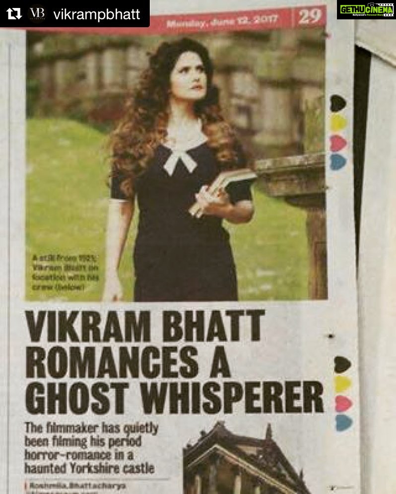 Zareen Khan Instagram - 🙏🏻 #Repost @vikrampbhatt ・・・ We in news already!! #1921 #londondiaries #vikrambhatt #locations