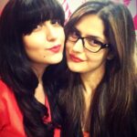 Zareen Khan Instagram - Happiest Bday to my Doll 🎊🎉🎊💋💋💋 U r irritatingly annoying at times bt i love u soooooo much ❤😜 May God bless u with all tht u wish for ✨✨✨ #BabySister #QuestionBank #BtiStillLoveHer 😅