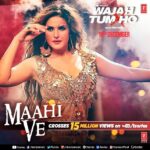 Zareen Khan Instagram – 15 million & still counting 💃🏼💃🏼💃🏼
Thank u all for appreciating Maahi Ve and giving it so much love … keep it coming ❤️
And for all those who haven’t seen it yet , here’s the link 
https://youtu.be/Z2g_5a8TSmQ
#MaahiVe #WajahTumHo @tseries.official