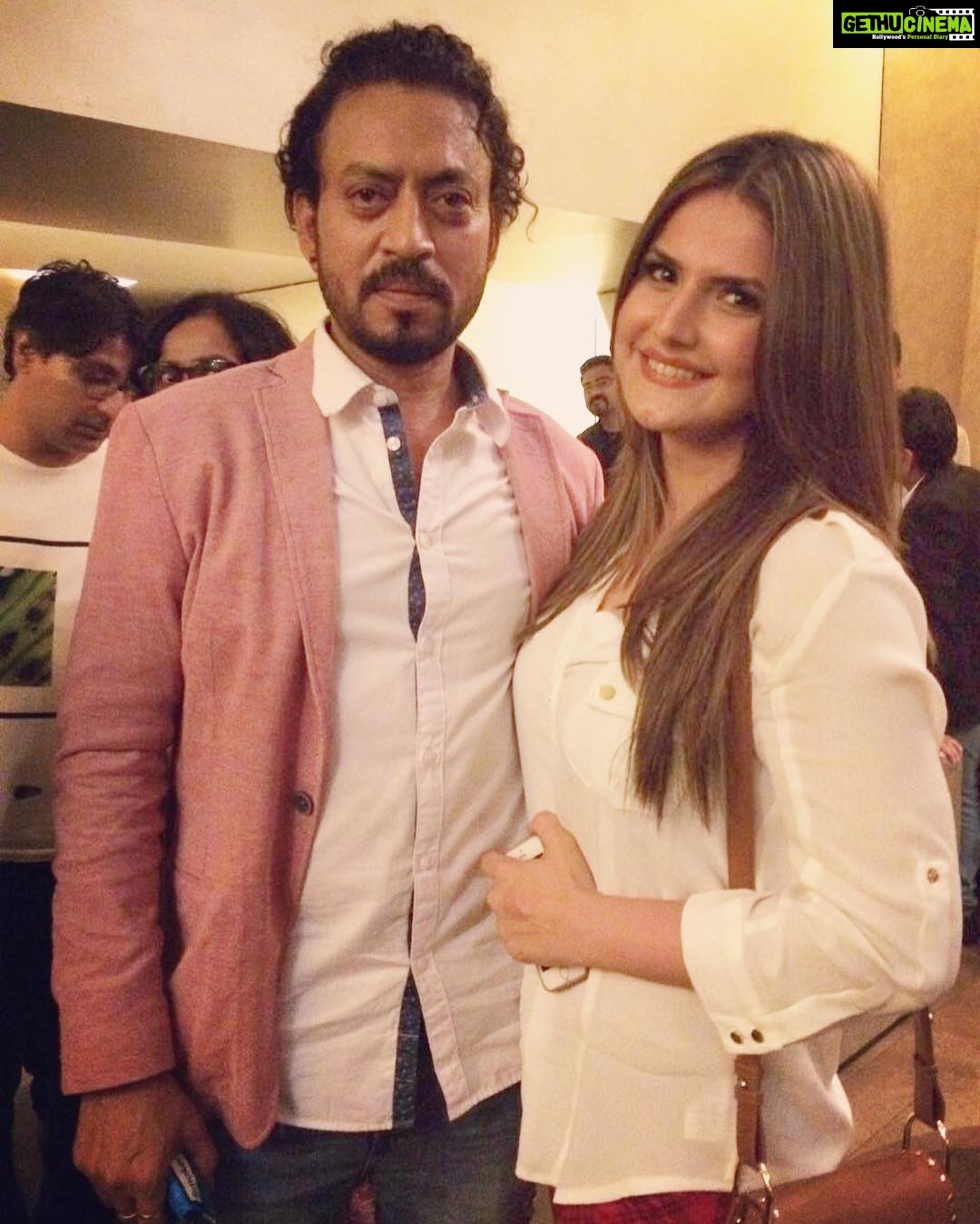 Zareen Khan Instagram - Watched #MADAARI last night. What a Performance by Irrfan Sir ! It's a must watch. A very emotional and hard hitting subject. #MADAARI #22ndJuly Pali Hill, Bandra