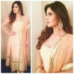 Zareen Khan Instagram - Diwali celebrations with Zoom ! ✨✨✨ Outfit by Preeti Kapoor. Jewellery by GEHNA. @zoomtv @gehnajewellers1 #Diwali #Celebrations #preetikapoor