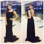 Zareen Khan Instagram - For #AIBA2015 in #Dubai wearing my fav @rockystarofficial creation ! #aboutlastnight #black #gown #RockyS @rockystar100
