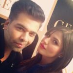 Zareen Khan Instagram - At the launch of #GEHNA jewellery's #KJo collection with the style icon himself @karanjohar ! ✨✨✨