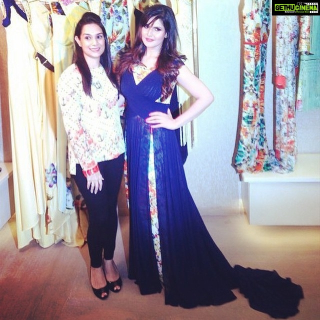 Zareen Khan Instagram - At the launch of @ritikabharwani_official SS 15 collection ! #spring #fashion #style