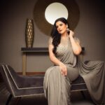Zareen Khan Instagram - For MIDDAY SHOWBIZ AWARDS 2021 . . . Saree - @monishajaising Jewellery - @minerali_store Makeup - @richfeel_makeovers Hair - @xeniya.mua Styled by @vibhutichamria 📸 - @suryachaturvedi #PlayingDressUp #zareenkhan #MonishaJaising Dubai UAE