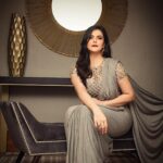 Zareen Khan Instagram - For MIDDAY SHOWBIZ AWARDS 2021 . . . Saree - @monishajaising Jewellery - @minerali_store Makeup - @richfeel_makeovers Hair - @xeniya.mua Styled by @vibhutichamria 📸 - @suryachaturvedi #PlayingDressUp #zareenkhan #MonishaJaising Dubai UAE