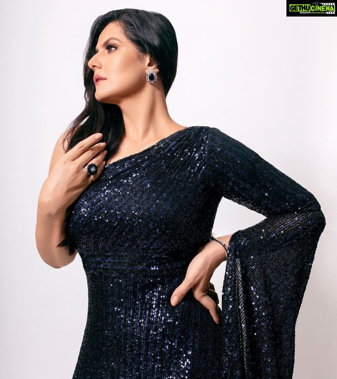 Zareen Khan Instagram - For DADASAHEB PHALKE INTERNATIONAL FILM FESTIVAL Outfit @miraya_by_pooja_khosla Jewellery @curiocottagejewelry MakeUp @tush_91 Hair @babita_bose00 Styled by @hitendrakapopara Assisted by @sameerkatariya92 Intern @rashi_lunawat 📸 - @sjframes #ZareenKhan