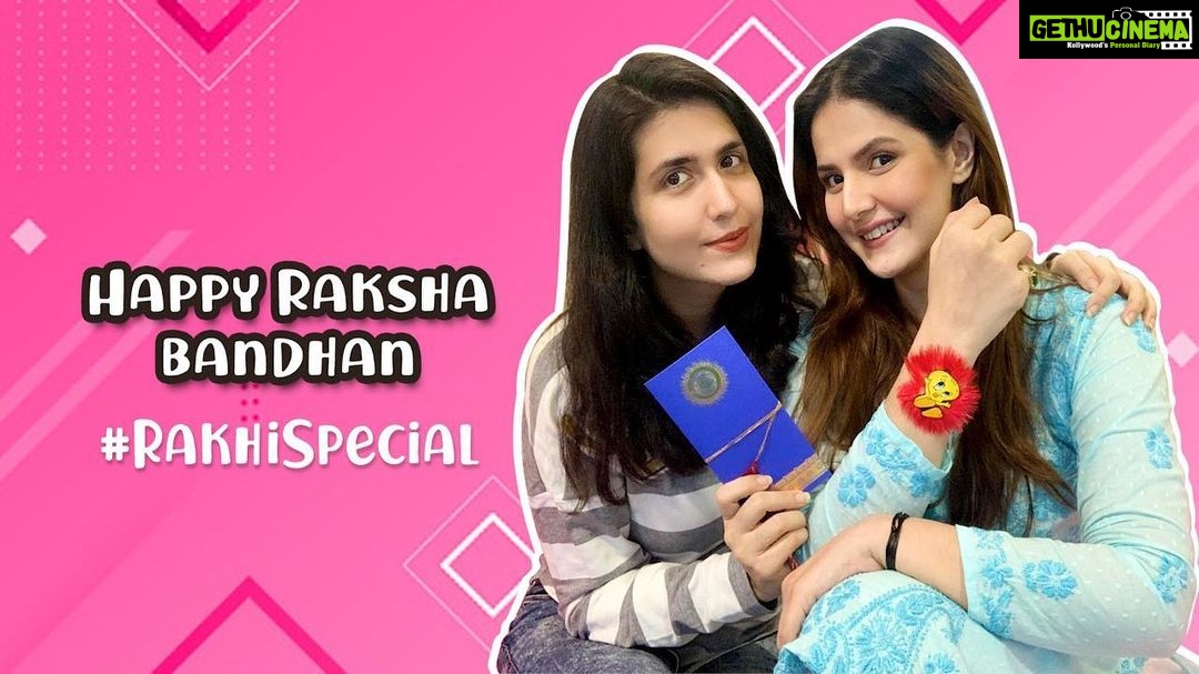 Zareen Khan Instagram - New video Alert !!! Watch the full video on my YouTube channel .... LINK IN BIO. #RakhiCelebrations #RakshaBandhan #Youtube #ZareenKhan