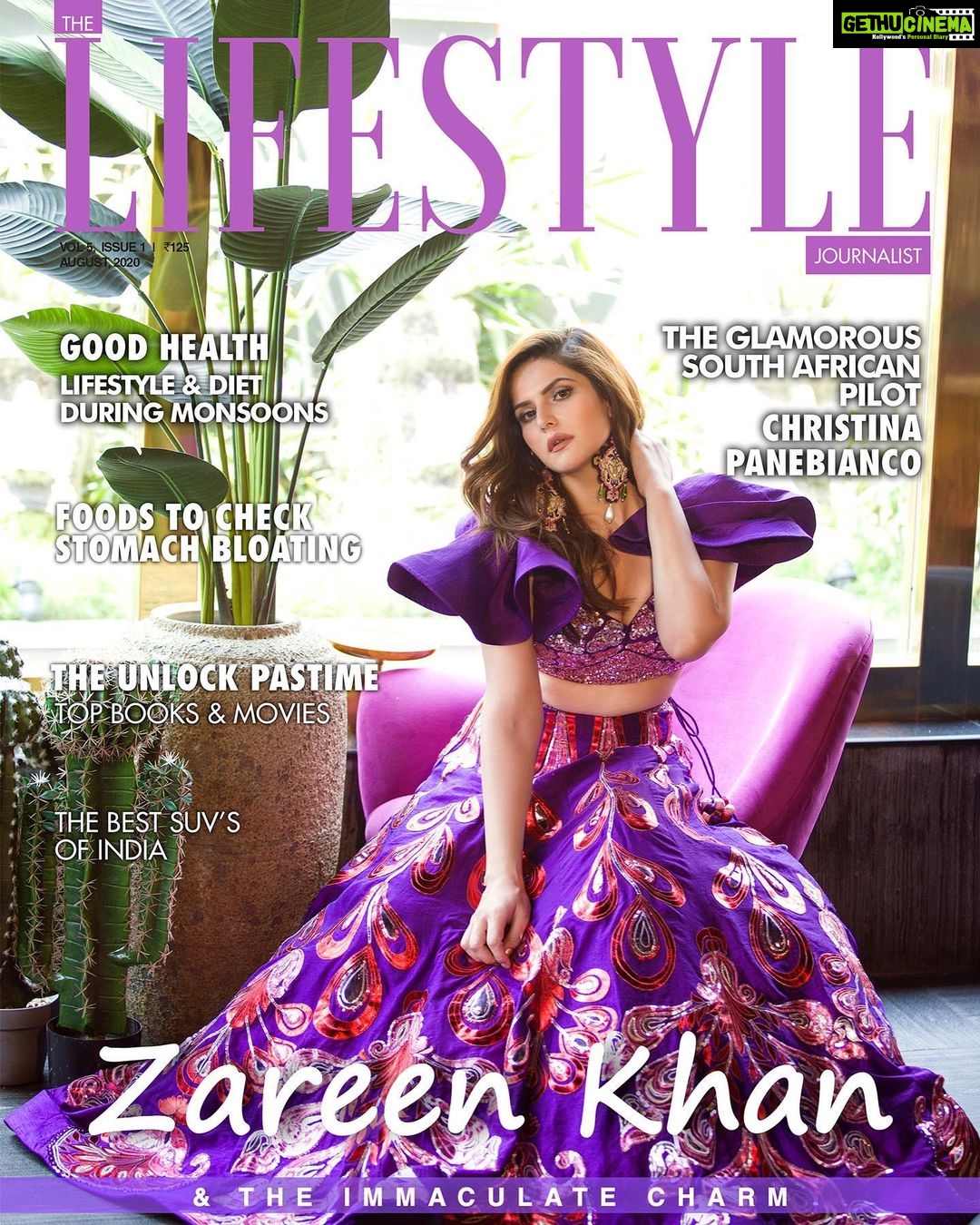 Zareen Khan Instagram - Happy to be on the Cover of The Lifestyle Journalist magazine Anniversary Issue Cover 2020(August)! Grab your copies💜 On cover of - @tlj_magazine Photographer - @praveenbhat Styling - @bikanta HMU - @bijoyjeet.saikia PR agency - @communiquefilmpr